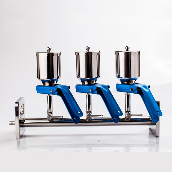 JTFA0211不銹鋼三聯溶劑過濾器砂芯過濾裝置